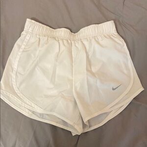 Nike White Athletic Shorts Lightweight Breathable